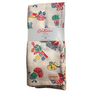 Cath Kidston Kitchen Towels Gift Print 3 Pack – London Cotton New Holiday Decor